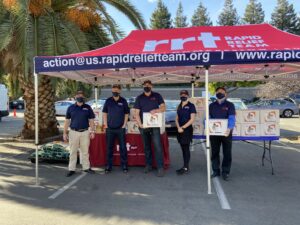 Photo of the Rapid Relief Team at an event.