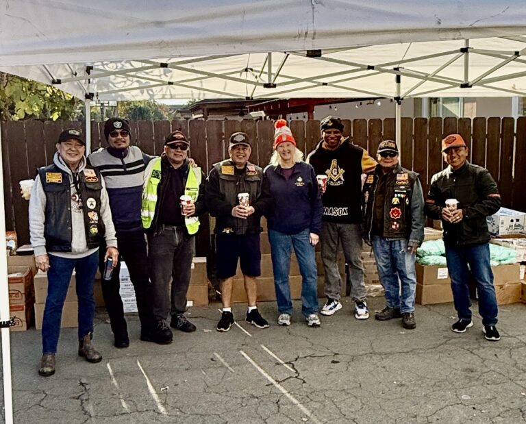 Photo of Free Masons who helped out at the mobile pantry in Dec 2024